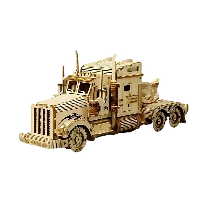 Ensemble de puzzle de modèle mécanique en bois super