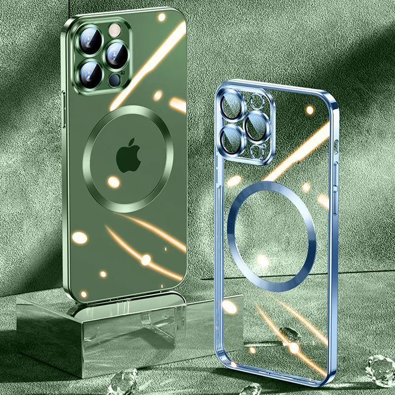 Galvanoplastie Charge magnétique sans fil Coque et skin iPhone