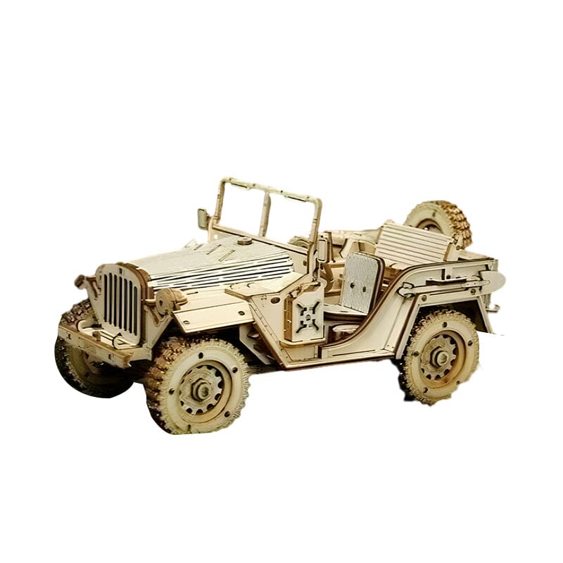Ensemble de puzzle de modèle mécanique en bois super