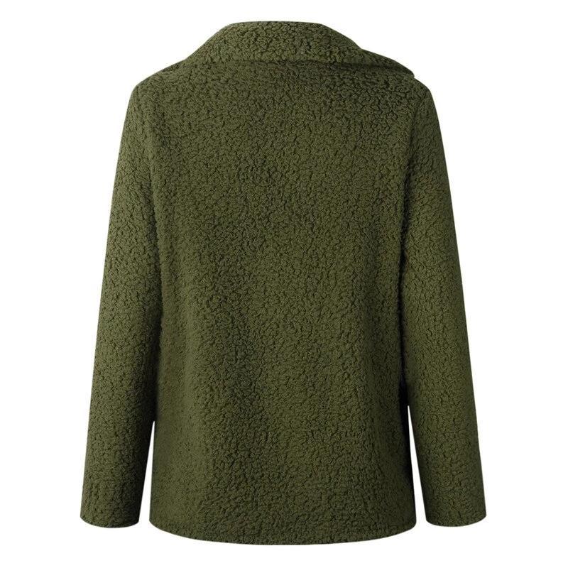 Veste en Peluche pour Femmes en Polaire