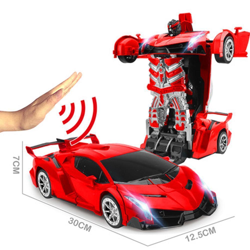 Jouet RC Robot Transformateur Télécommande Voiture de Course