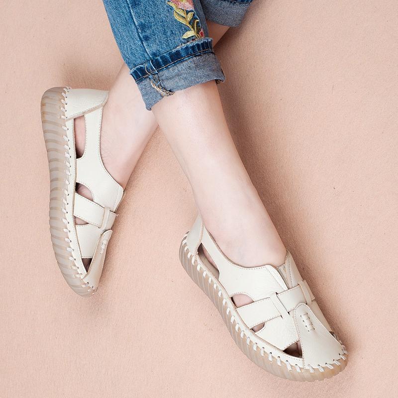 Sandales en cuir faites main