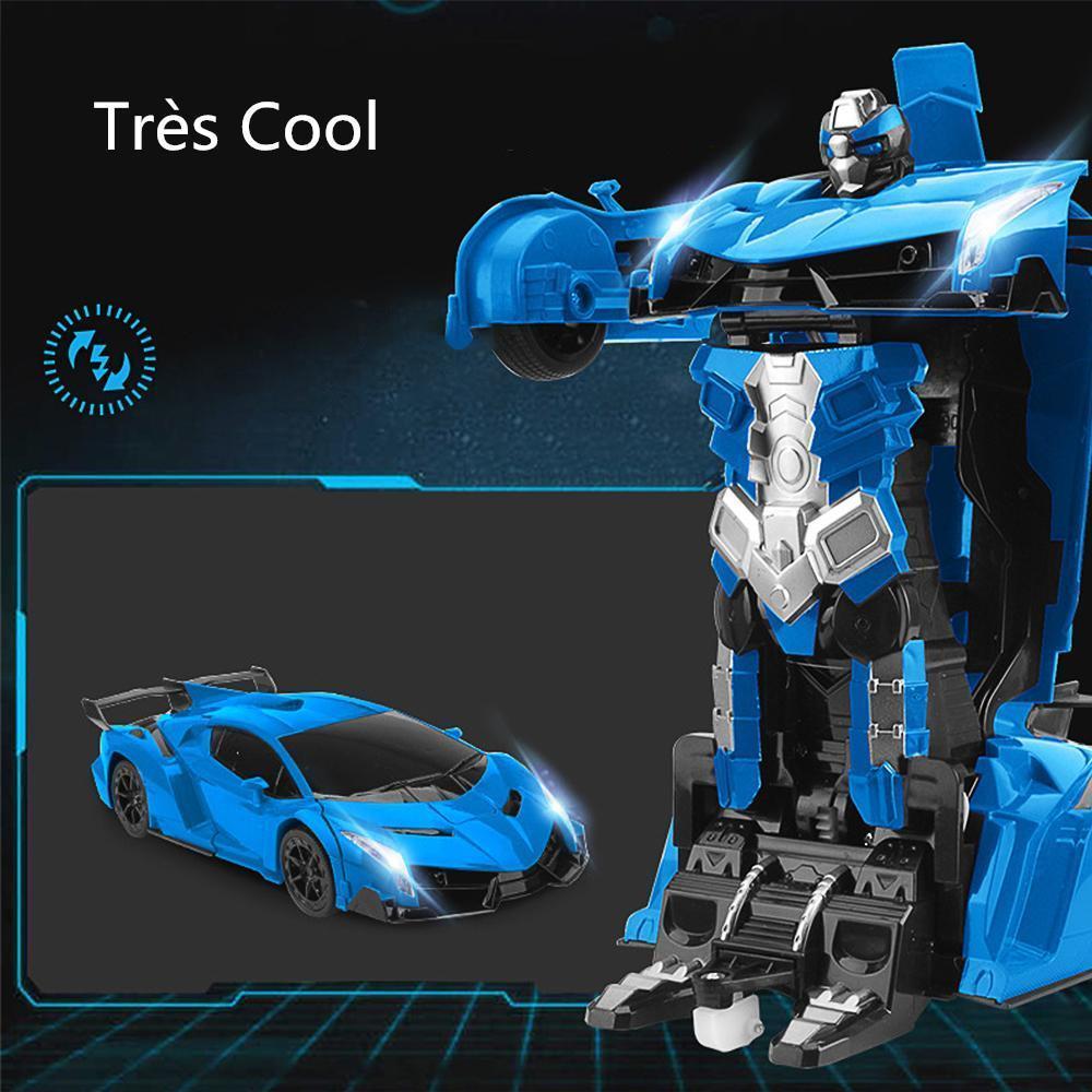 Jouet RC Robot Transformateur Télécommande Voiture de Course