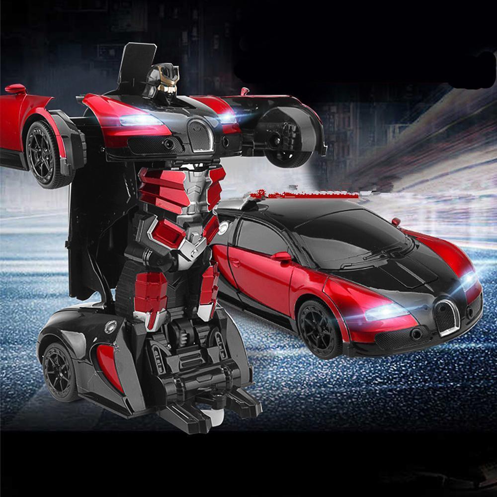 Jouet RC Robot Transformateur Télécommande Voiture de Course