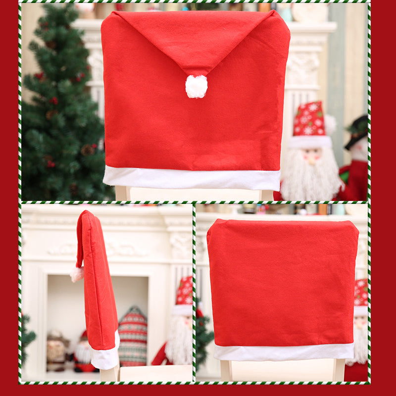 Décoration de couverture de chaise de Noël