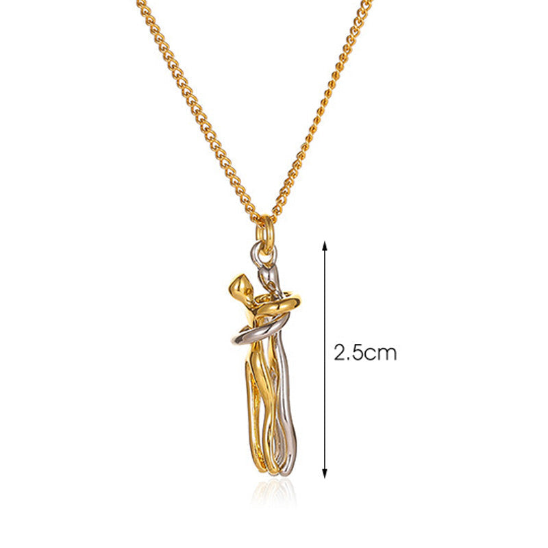 💕Collier et Boucles d'Oreilles Le Conte de Deux Amoureux