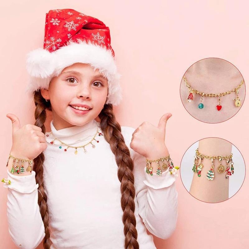 🎁Calendrier De Compte à Rebours 24 jours Bricolage Perlé Boîte Aveugle Cadeau De Noël Bracelet