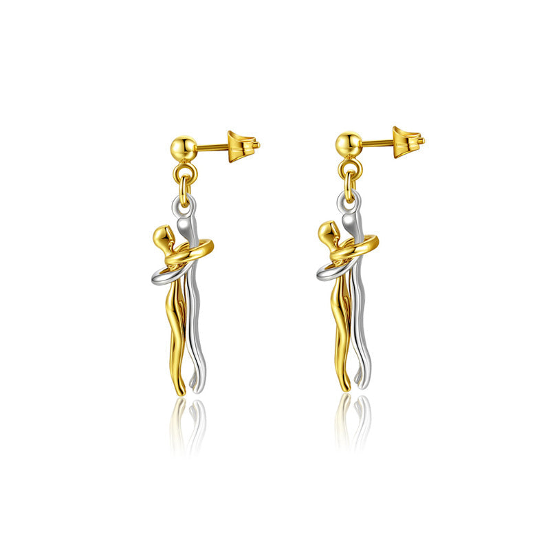 💕Collier et Boucles d'Oreilles Le Conte de Deux Amoureux
