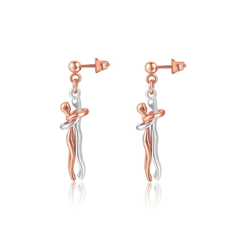 💕Collier et Boucles d'Oreilles Le Conte de Deux Amoureux