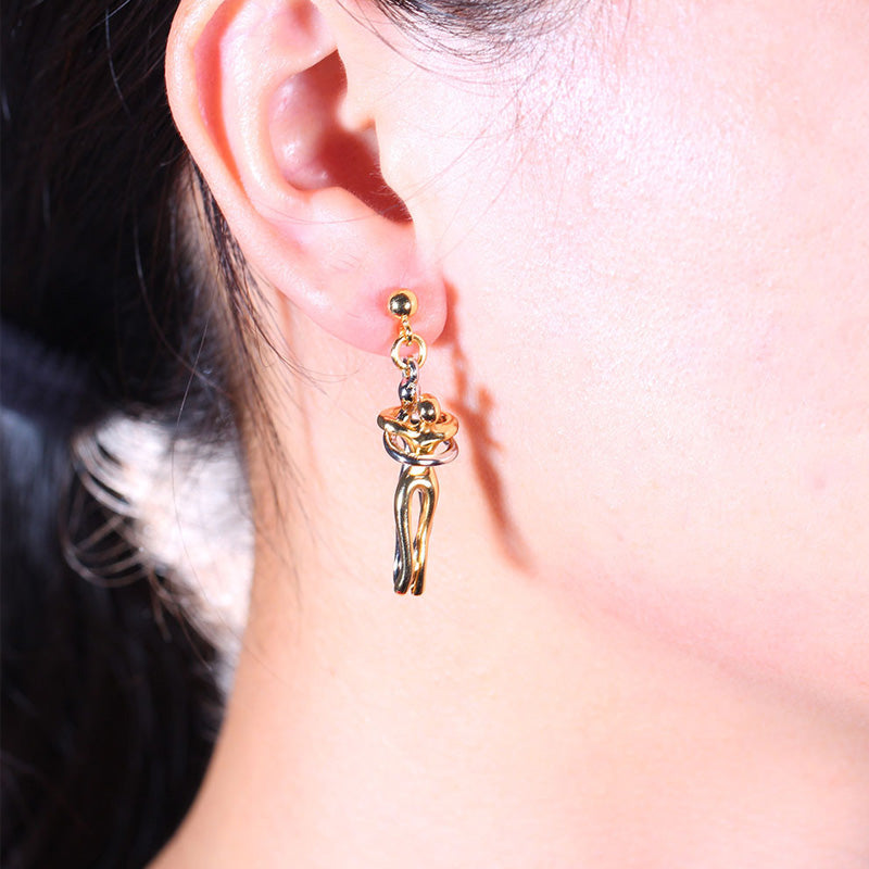 💕Collier et Boucles d'Oreilles Le Conte de Deux Amoureux