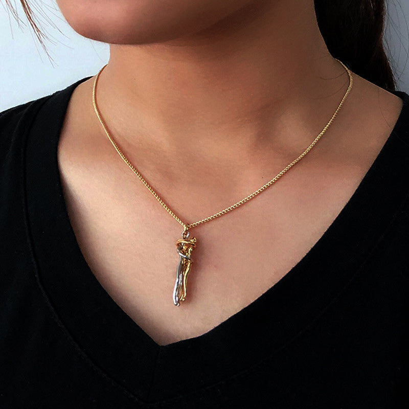 💕Collier et Boucles d'Oreilles Le Conte de Deux Amoureux