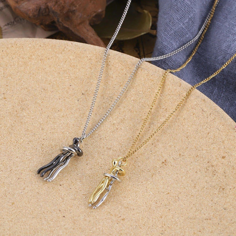 💕Collier et Boucles d'Oreilles Le Conte de Deux Amoureux