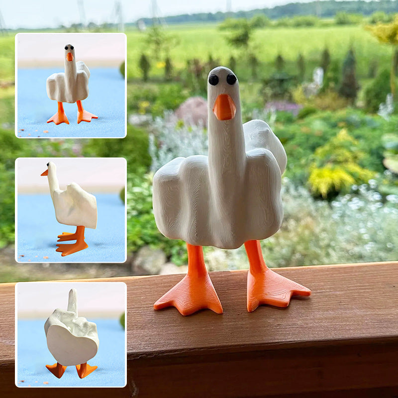 🦆Ornement de canard en forme de majeur🦆