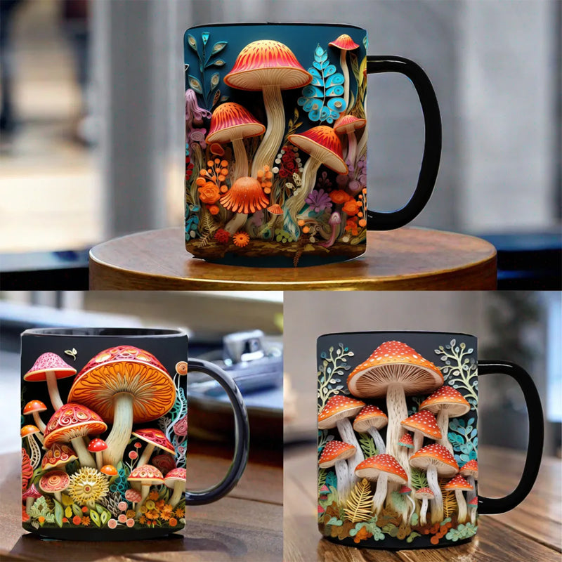 Tasse de champignons magiques 3D