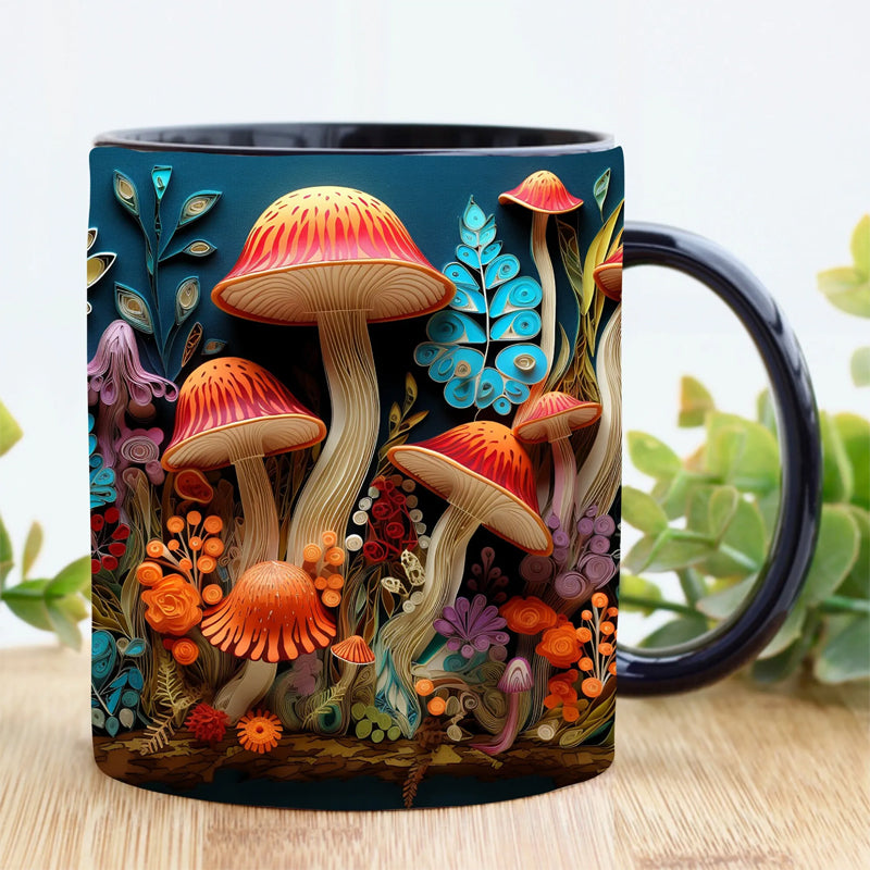 Tasse de champignons magiques 3D