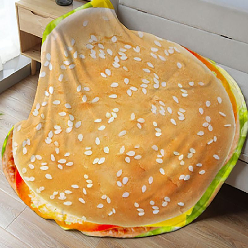 Couverture à crêpes de maïs en velours corail