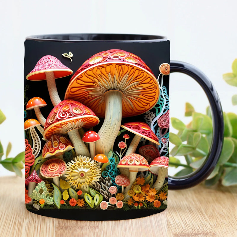 Tasse de champignons magiques 3D