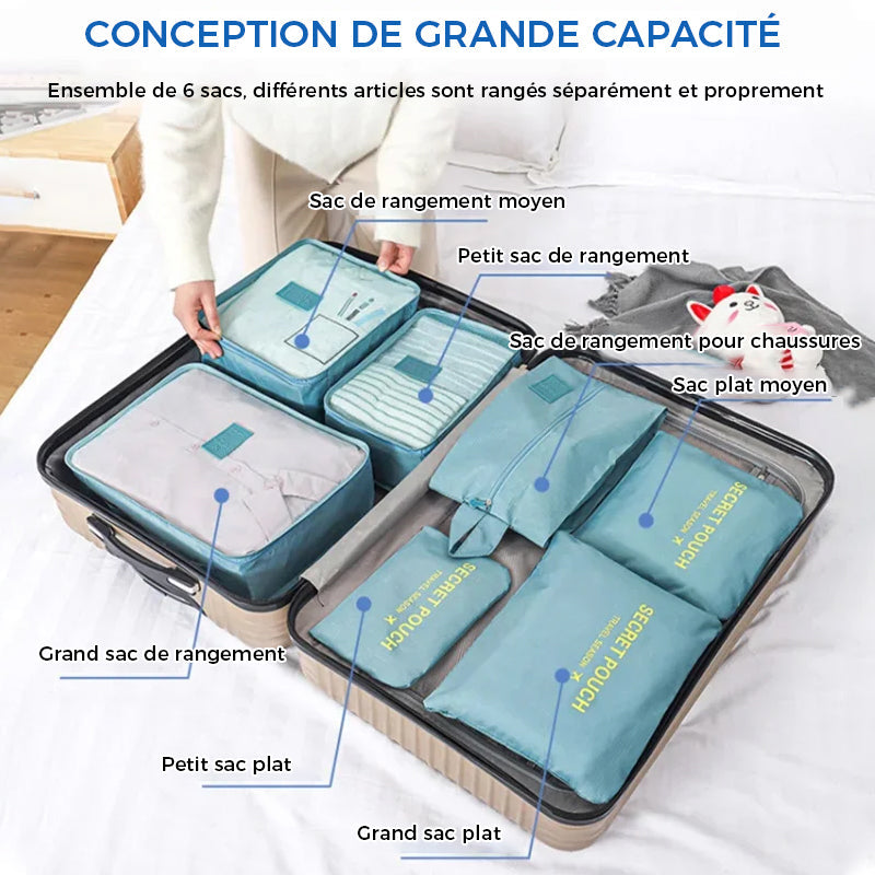 🌈🔥Ensemble organisateur de voyage 7 pièces🔥