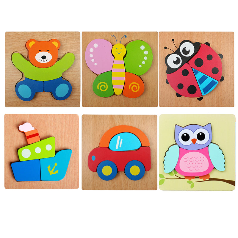Puzzle stéréo des animaux