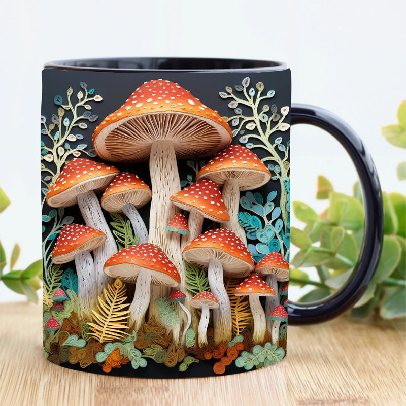 Tasse de champignons magiques 3D
