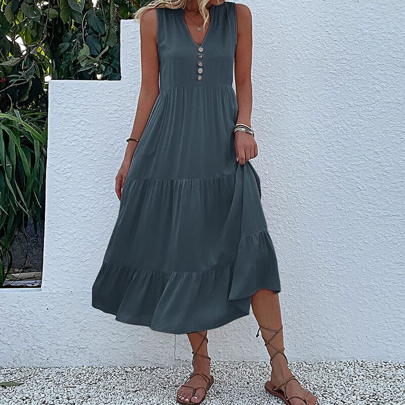 Robe Débardeur avec Boutons