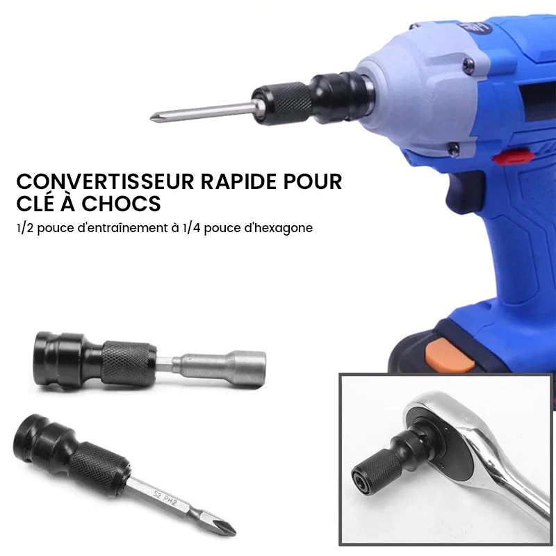 Convertisseur de Douilles à Queue Hexagonale