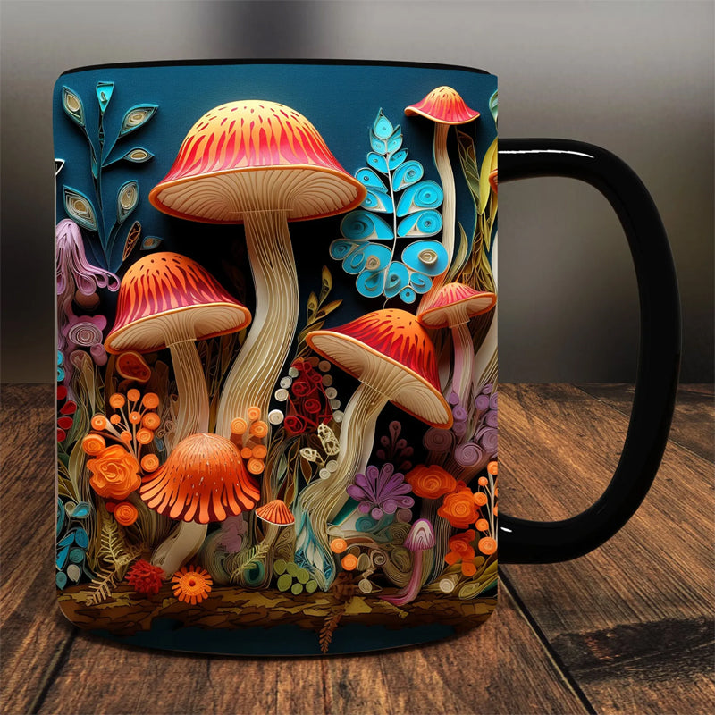 Tasse de champignons magiques 3D
