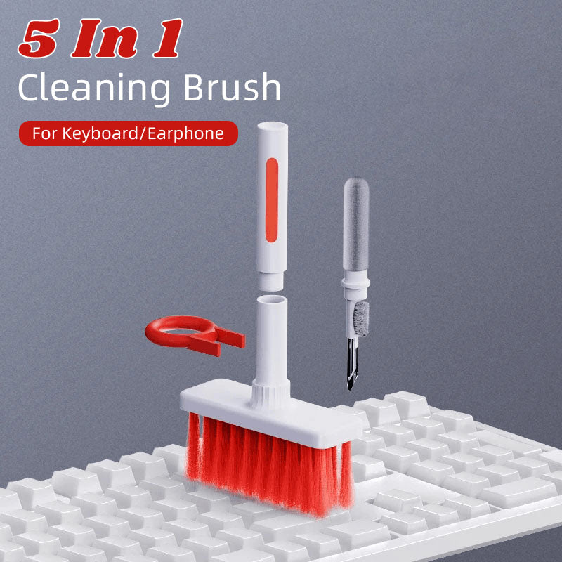 🌲Brosse de Nettoyage 5 en 1 pour Clavier et Écouteurs