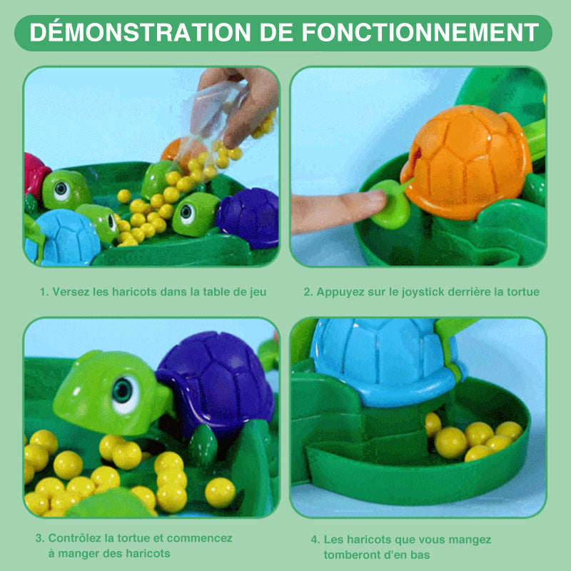 Tortue Gourmande Jouet de Haricot