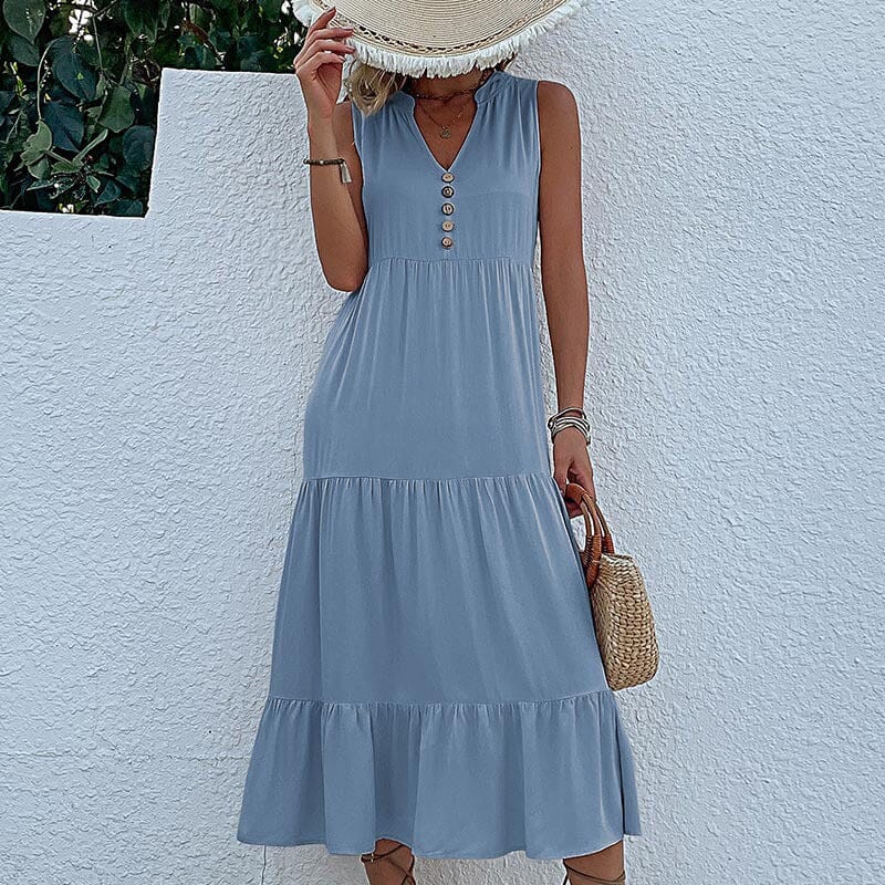 Robe Débardeur avec Boutons