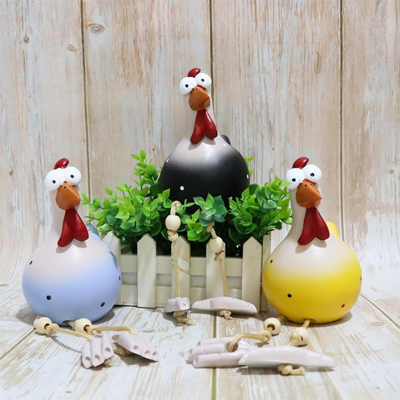 Jouet Drôle de Poulet Décor pour Jardin