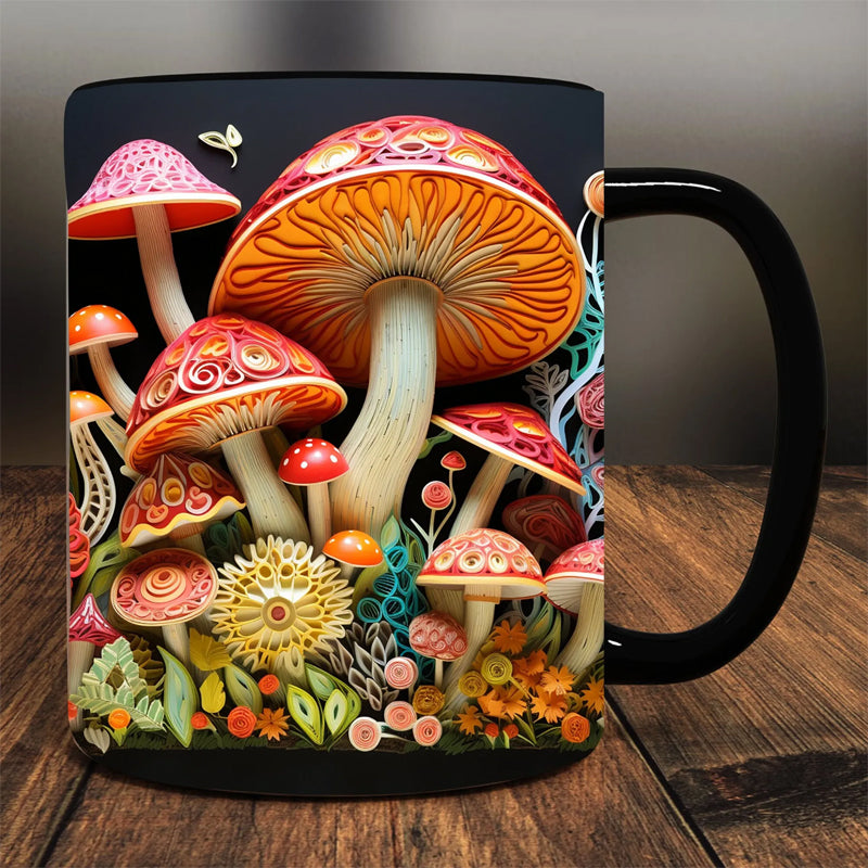 Tasse de champignons magiques 3D