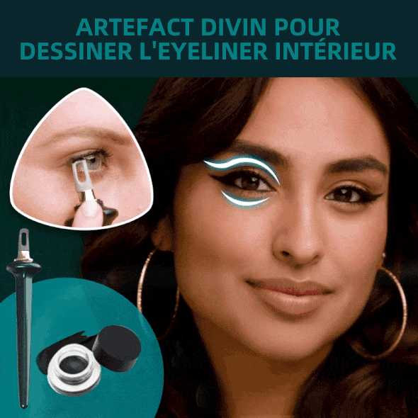 Eyeliner sans Fuite Facile Ă Utiliser (avec pinceau)
