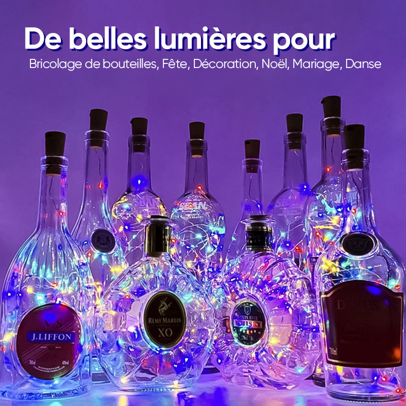 Veilleuse LED pour bouteille en liège DIY