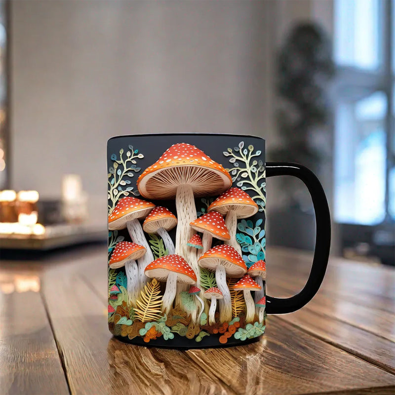 Tasse de champignons magiques 3D