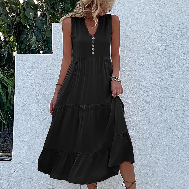Robe Débardeur avec Boutons