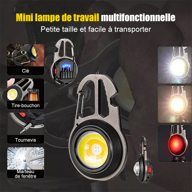 Porte-clés rechargeable portable multifonctionnel
