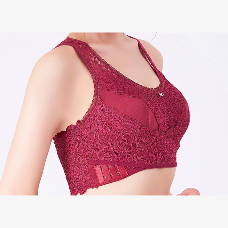 Soutien-gorge sans armatures en dentelle avec boucle latérale sur le côté