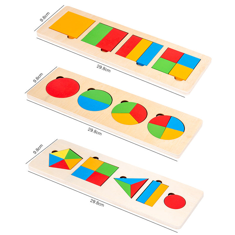🖼️🎨Jeu de Tri en Bois avec Formes Géométriques🖼️