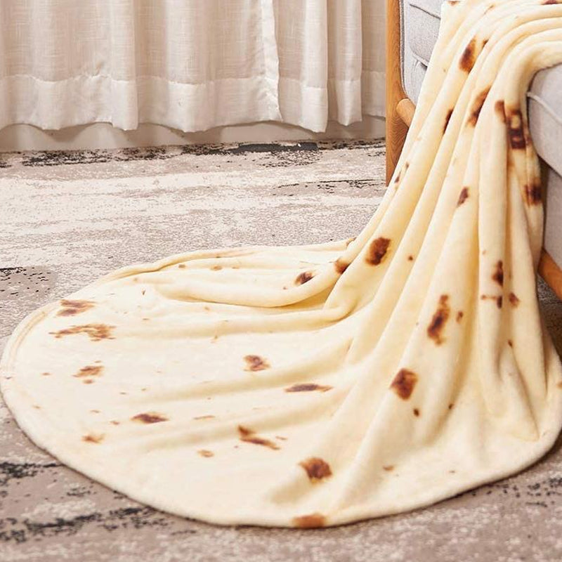 Couverture à crêpes de maïs en velours corail