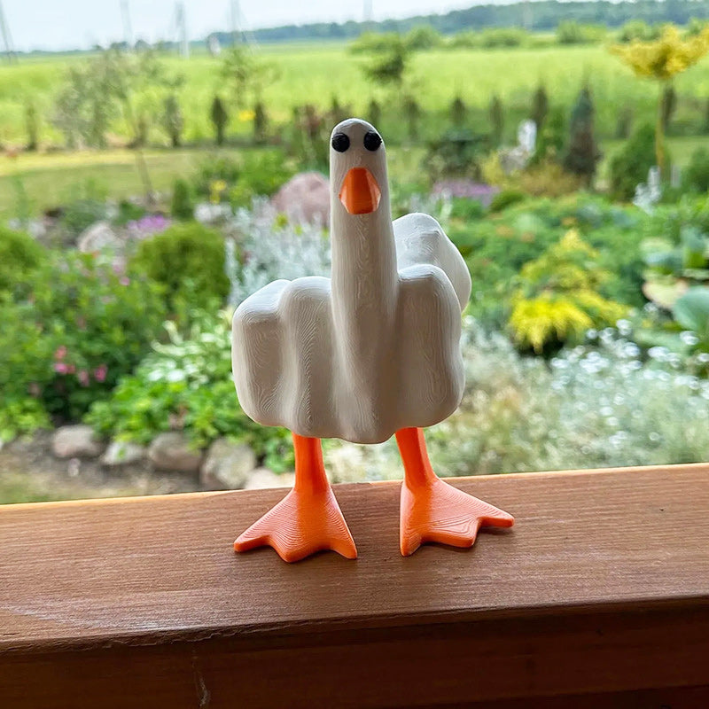 🦆Ornement de canard en forme de majeur🦆