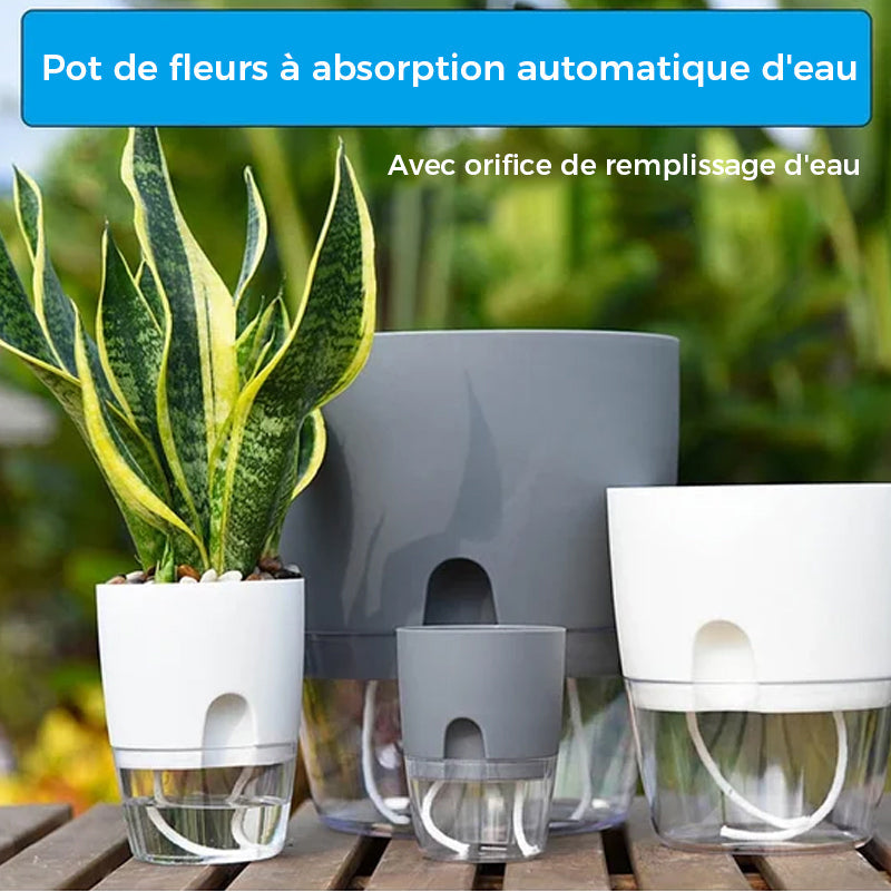 Pot écologique auto-arrosant