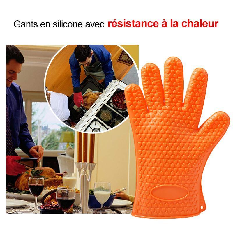 Gants En Silicone Avec Résistance À La Chaleur