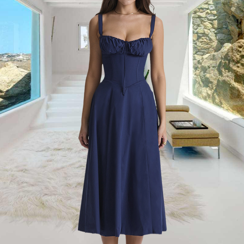 Robe d'été Bustier à Imprimé Carmen