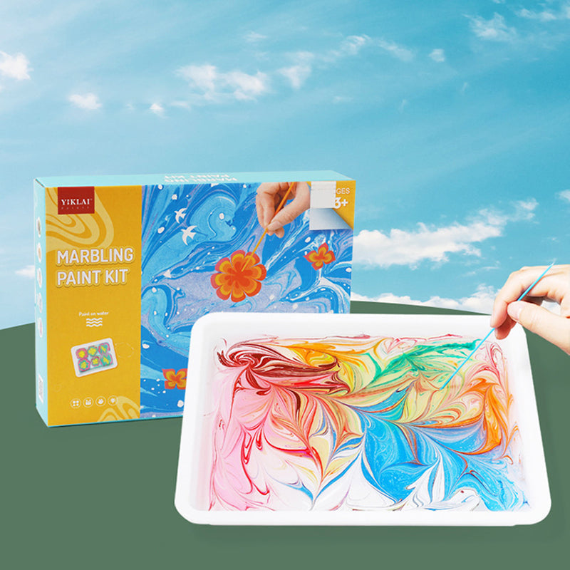 Kit d'Art de Peinture Marbrée à L'eau