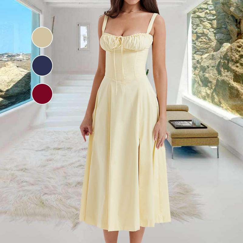 Robe d'été Bustier à Imprimé Carmen