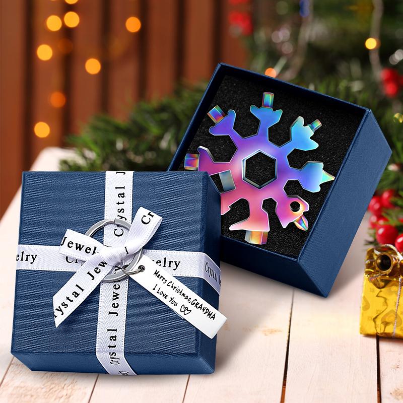 🎁Vente de Noël🎁Outil multifonction flocons de neige en acier inoxydable 18 en 1