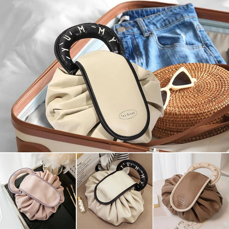 Sac à main avec cordon de serrage pour le maquillage
