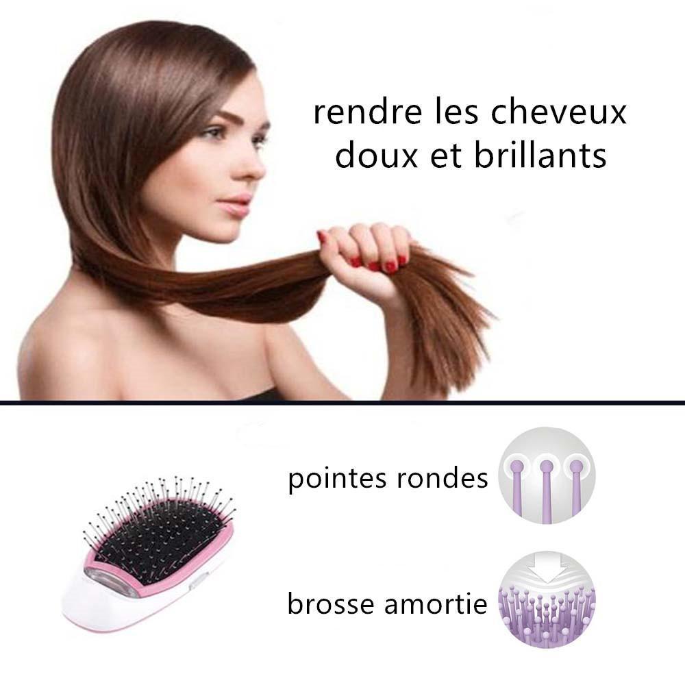 Brosse à Cheveux Portable Avec Fonction Ionique