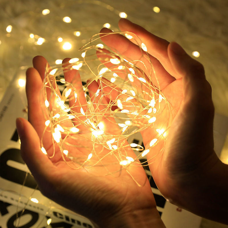 Guirlande lumineuse décorative en fil de cuivre USB
